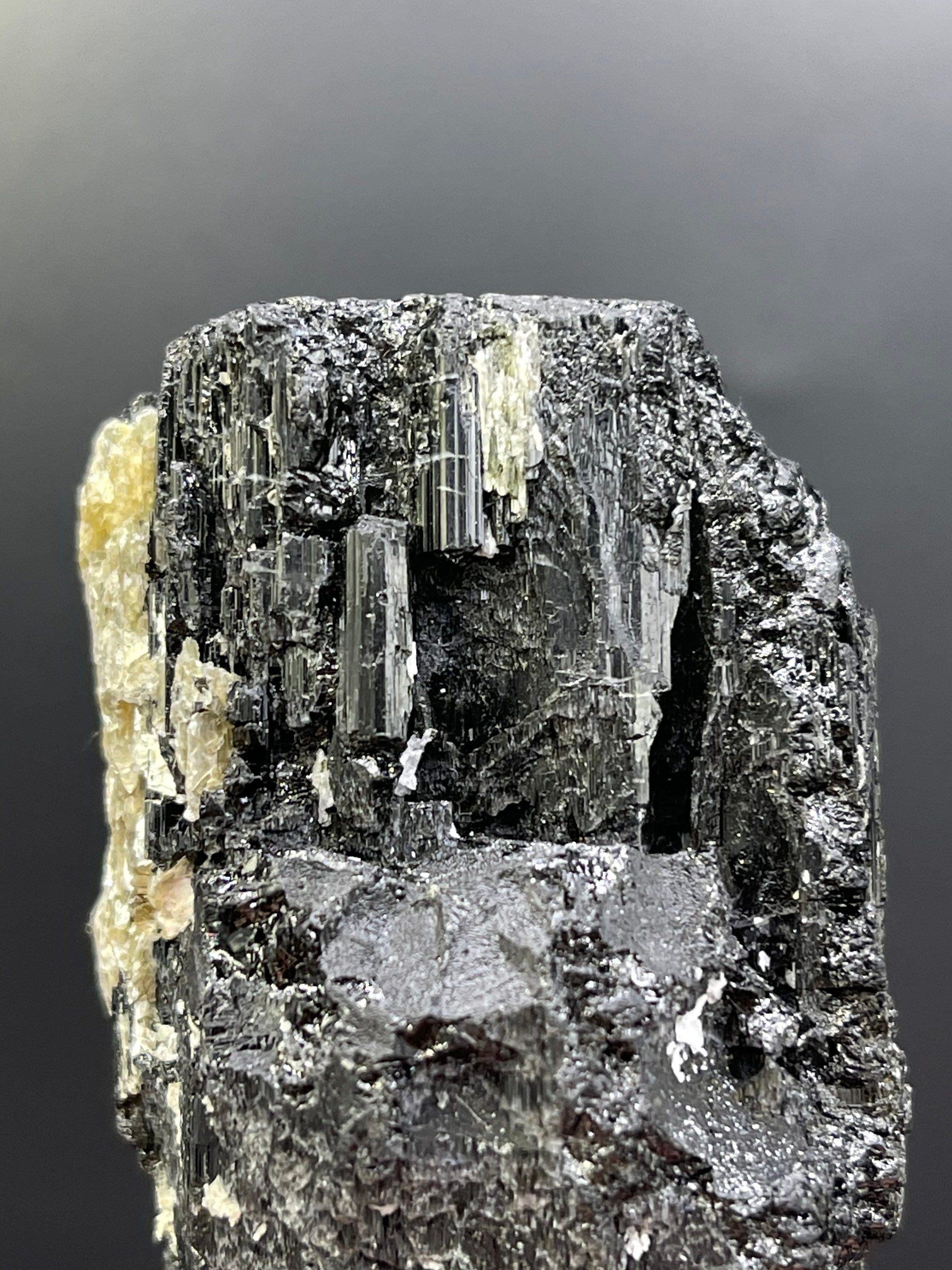 Gorgeous 94g Schorl Black Tourmaline w/ Terminated Caps & Unmatched Quality From New Find In MG, Brazil.