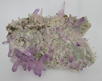 Extraordinary New Find Amethyst Flower On Matrix w/ Unreal Color & Clarity From Piedra Parada Veracruz, Mexico