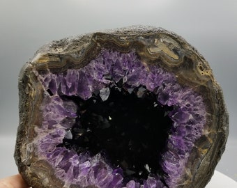 Unbelievable 18lb., Super Extra AA Quality Amethyst Geode w/ Epic Features From The Las Torres Mine. Artigas, Uruguay