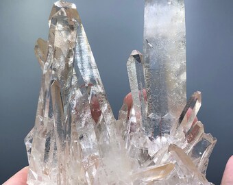 Highly Complex 4&quot; Golden Healer Quartz From Corinto. Perfect Starburst Formation. Corinto, N. Brazil