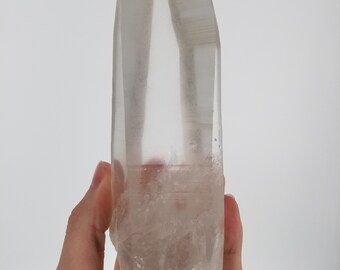 New Find! Perfect 7.5&quot; Lemurian Quartz Thats Damage Free And Super Gemmy with Perfect Termination!! Unbelievable Quality!! *Brazil*