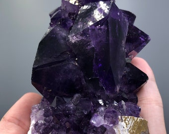 Very Special 4&quot; Uruguayan Amethyst Formation w/ Super Saturated Color & Seldom Seen Jumbo Points. Artigas, Uruguay.