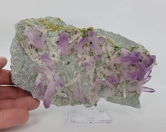 Extraordinary New Find Amethyst Flower On Matrix w/ Unreal Color & Clarity From Piedra Parada Veracruz, Mexico