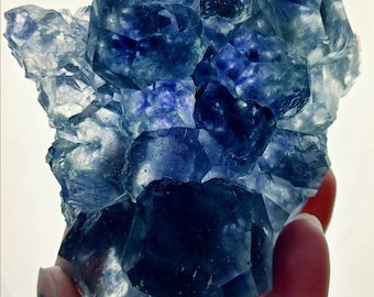 Gorgeous Blue/Green Fluorite From Fujian, China. Epic 3.5” Transparent Fluorite.