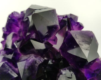 5&quot; Tall, Super Extra AA Quality Amethyst w/ Wood Base, Las Torres Mine. Artigas, Uruguay.