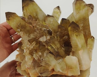 So Special!! World Class 6.5" Citrine Cluster Thats Super Clean with Perfect Terminations. Unbelievable Quality!! *Congo*