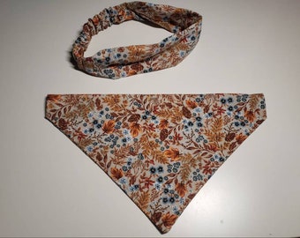 ペット用バンダナとヘッドバンド