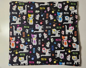 Tapis froissé chat en coton Meow : kit de démarrage