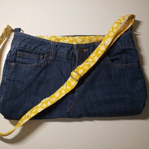 Aéropostale upcyled jean over the shoulder purse