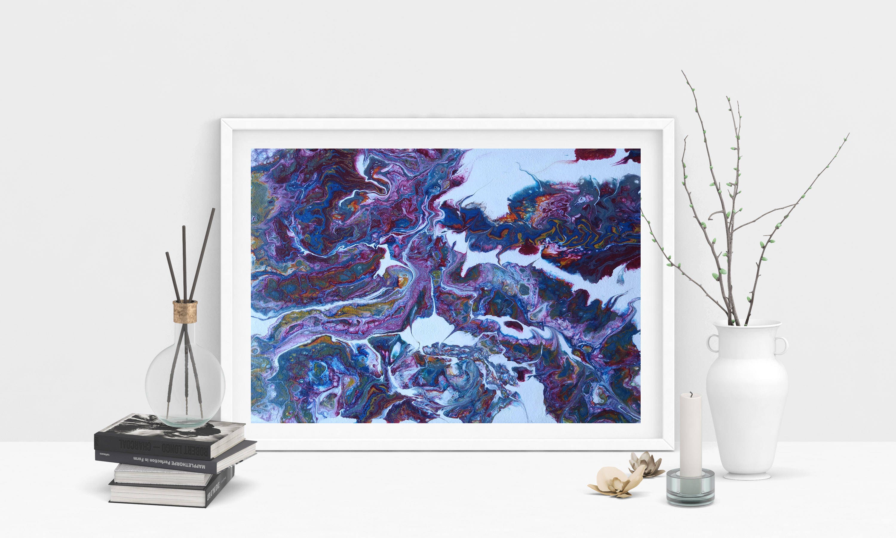 ORIGINAL ABSTRACT PAINTING. Modern Art. Gift Under 30. Gift