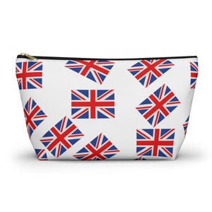 Union Jack Accessory Pouch, British Flag Makeup Bag, Travel Organizer, Gift for UK Lovers, Fashionable Tote for Any Occasion