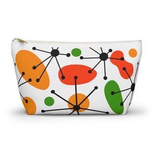 Colorful Abstract Accessory Pouch | Fun Makeup Bag, Travel Organizer, Gift for Her, Party Essentials, Stylish Storage Solution