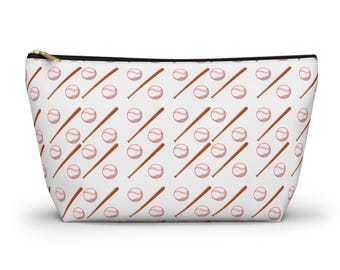 Baseball Accessory Pouch: Sports Organizer & Travel Cosmetic Bag