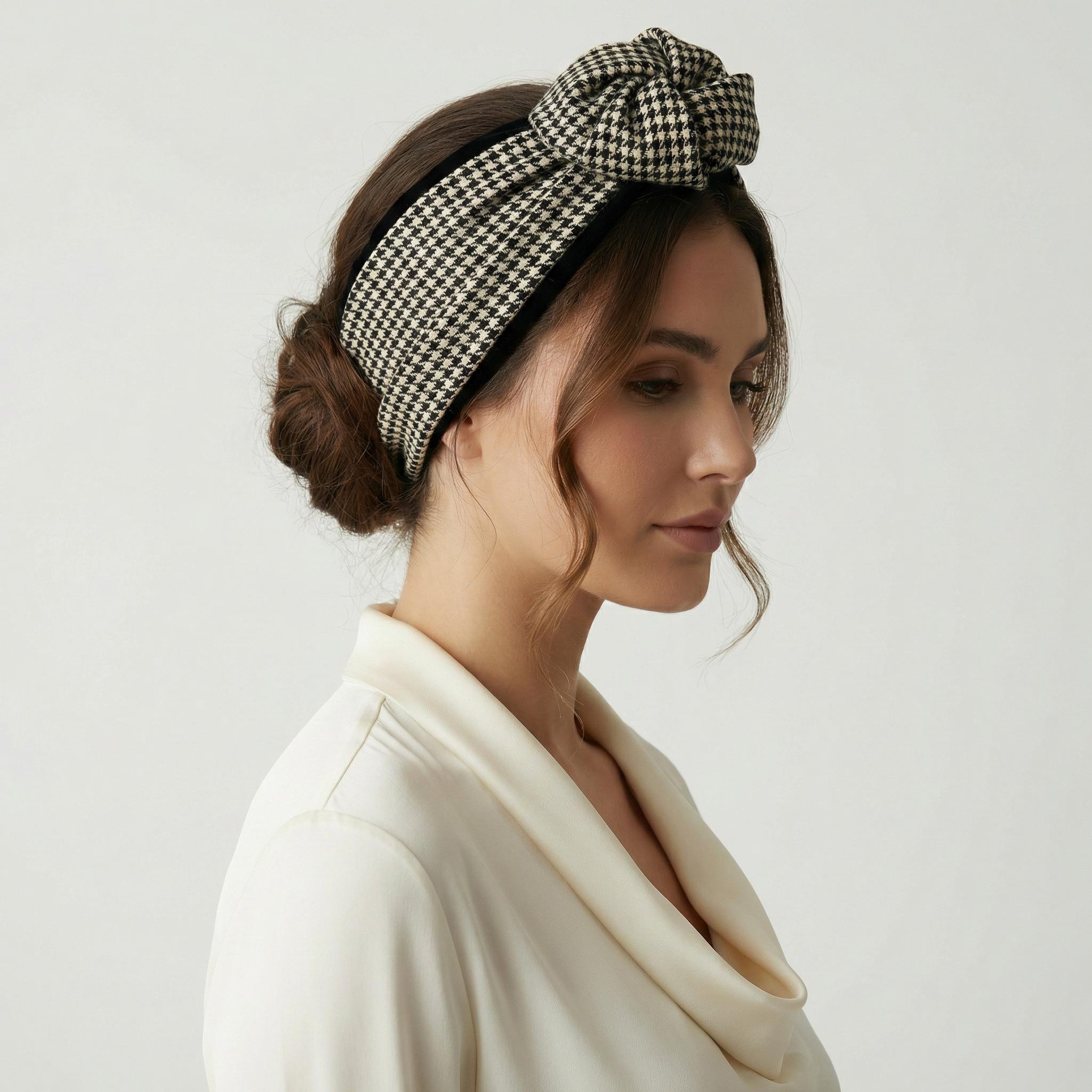 Houndstooth Turban - Etsy Ireland display picture 3