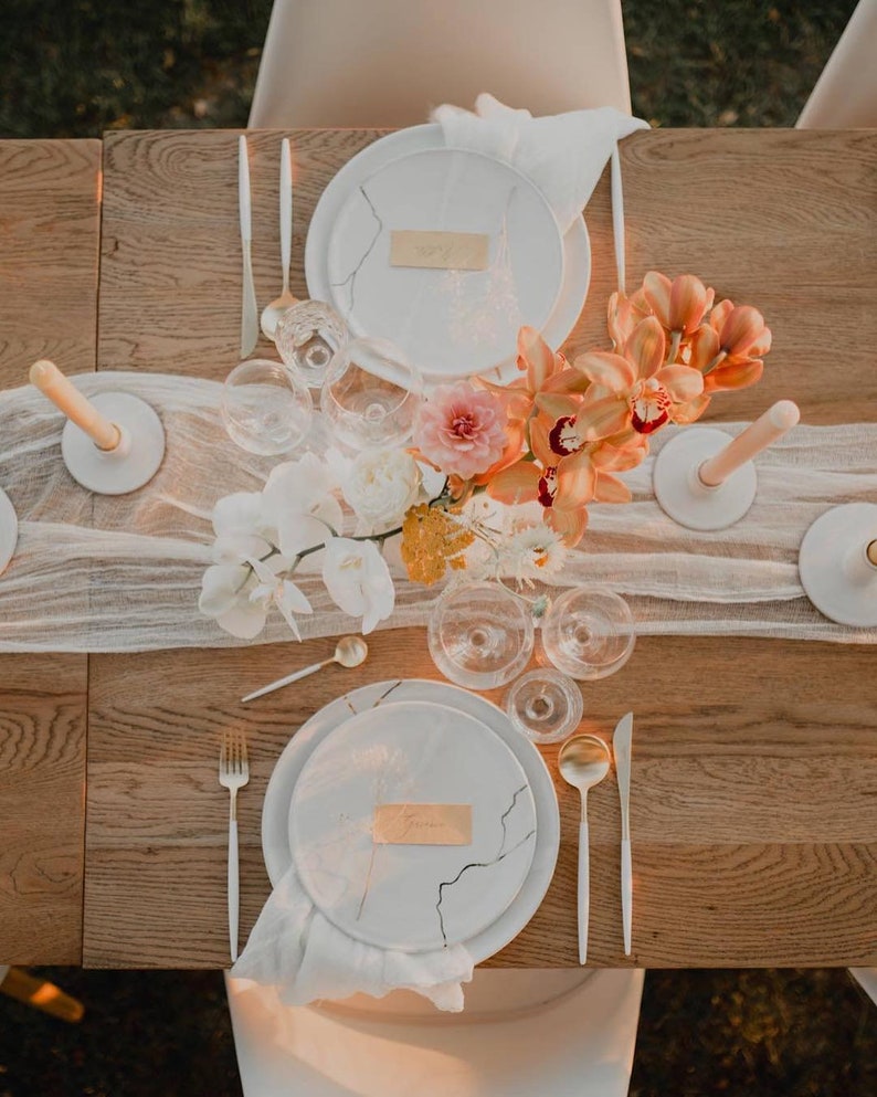 WHITE Cotton Gauze Napkins Set of 2 Hand Made Napkins Etsy