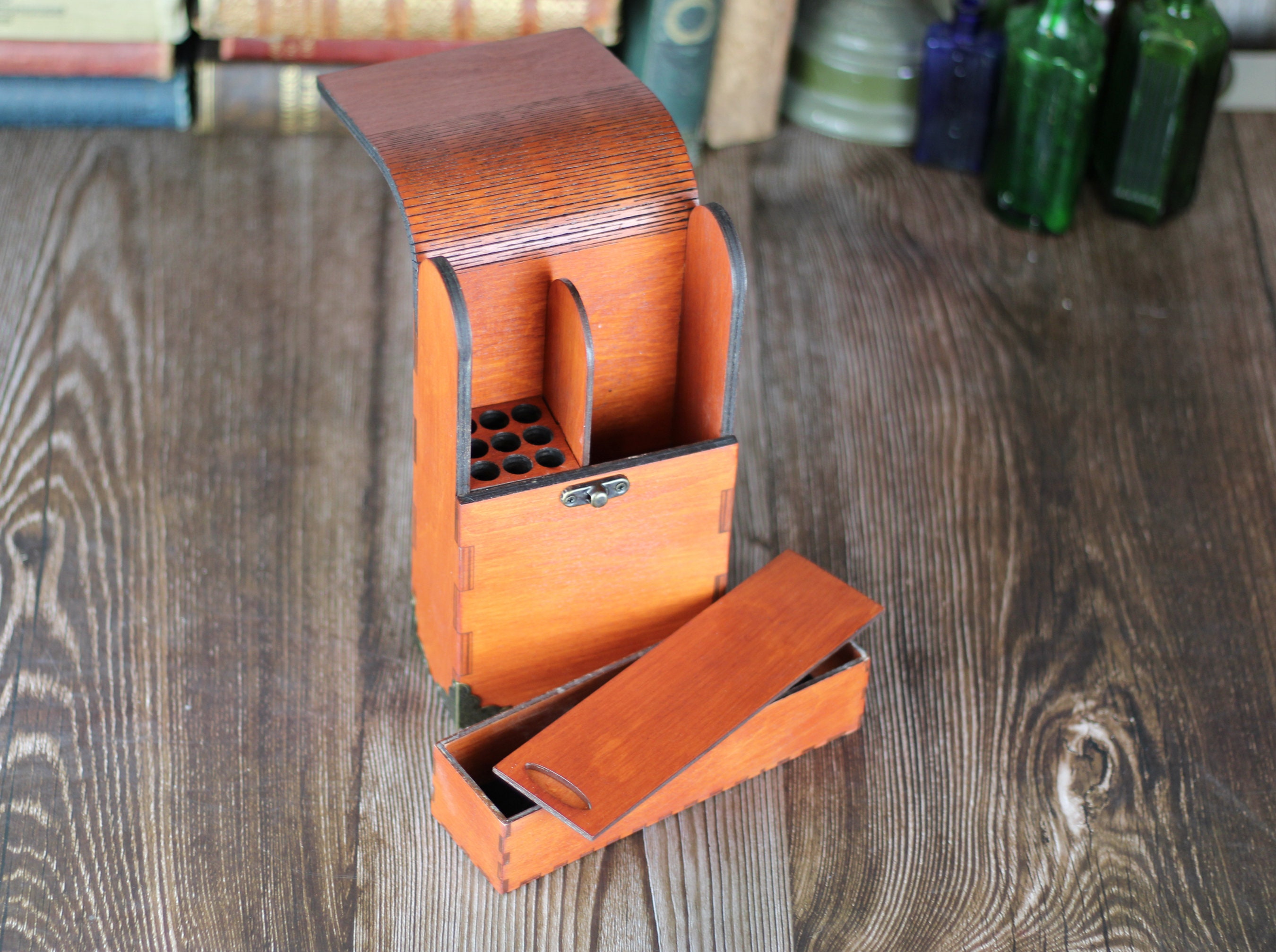 Personalised Wooden Pencil Case With Pen and Pencil Holder a Etsy UK