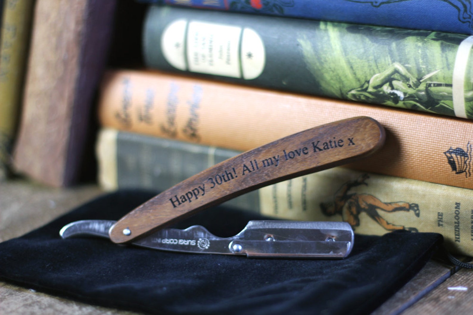 Personalised Straight Cut Throat Razor Set With Disposable Etsy UK