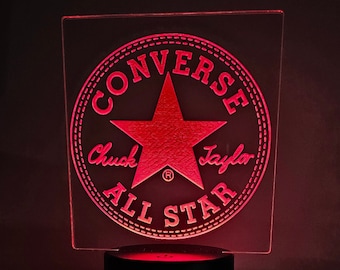 Converse Sneaker l.e.d light| room decoration| Chuck Taylor decor | basketball decor| sneaker night light | converse centerpieces