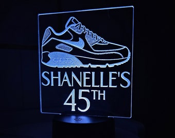 Personalized Air Max sneaker LED Light | sneaker ball centerpieces| sneaker gala decor| party event decorations| sneaker party