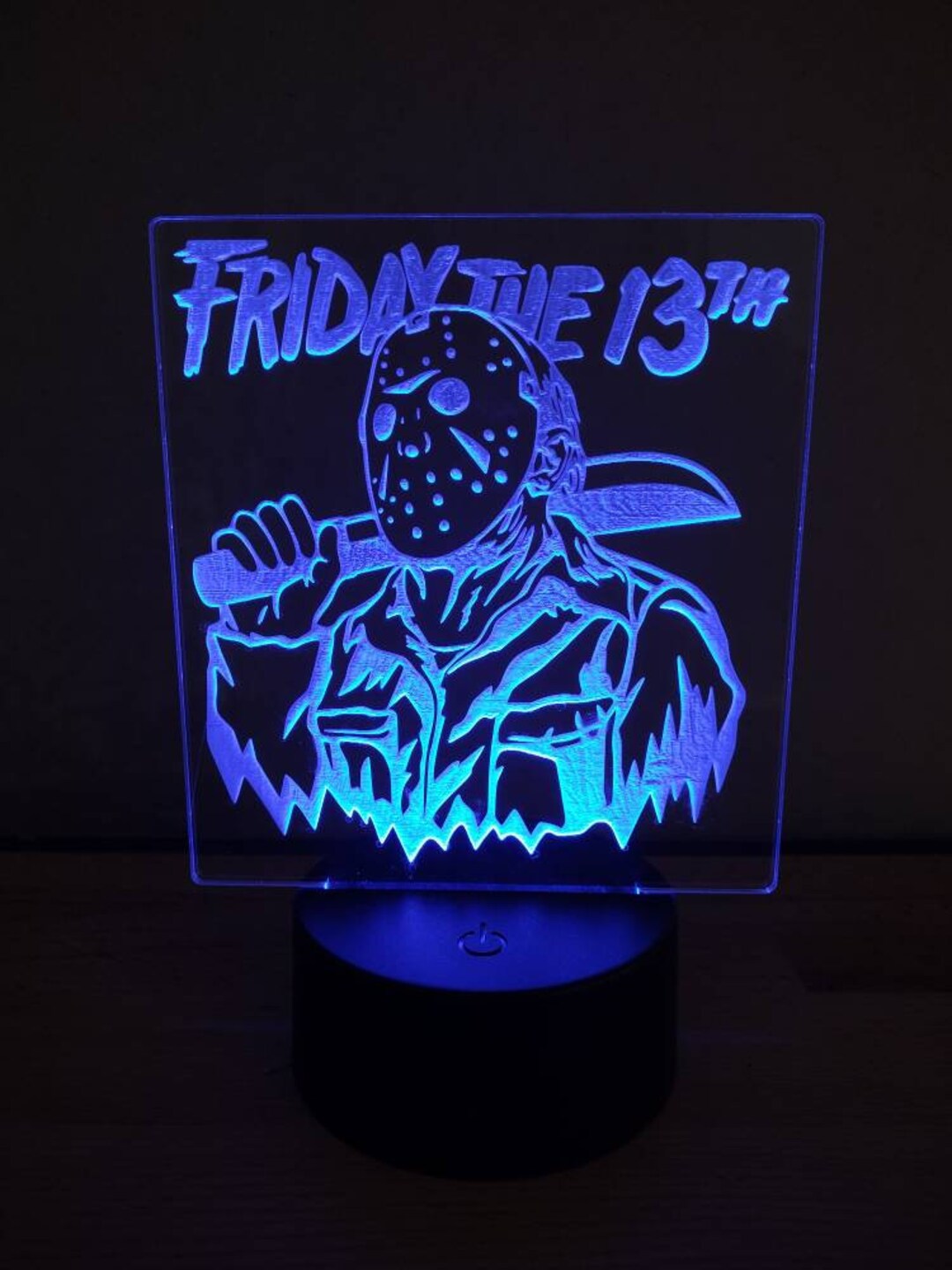 Inspired Friday the 13th L.e.d Light Jason Room Decoration Friday the 13th Decor Halloween Party
