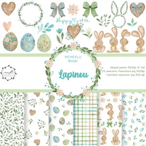 HELLO SPRING WATERCOLOR, spring Season  Leaves, Leaf Pattern, spring Season, Digital Paper Pack, polka dots pattern, watercolor pattern,