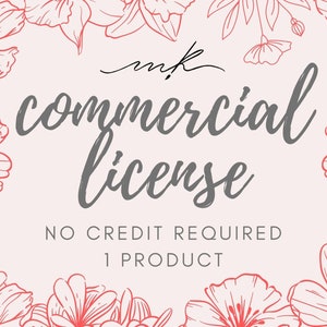 Commercial licence no credit required 1 product