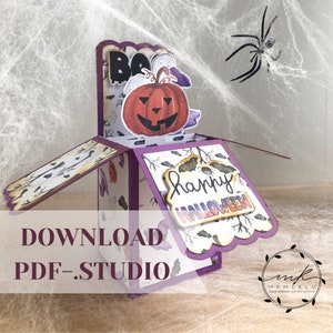 Download file digitale Card in a box HALLOWEEN