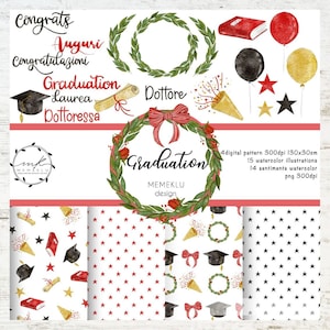 GRADUATE WATERCOLOR Clipart ,Graduate png Download , graduate Clip Art, digital pattern, PNG transparent background, graduate pattern
