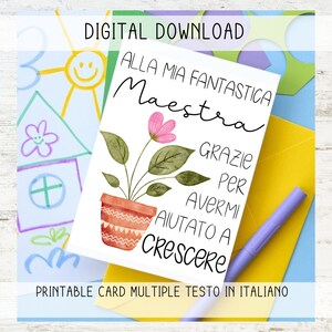 Thank You for helping me Grow, Teacher Appreciation Card, Best Teacher Card, printable Teacher Card, Teacher Gift Ideas, instant Download
