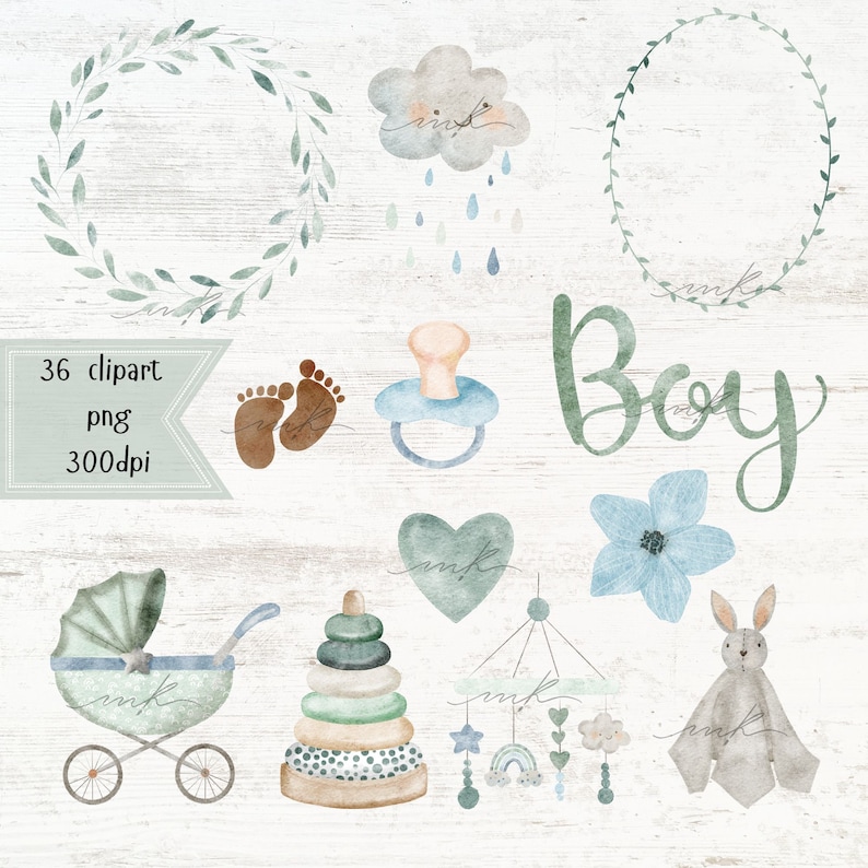 Oh bébé, papier numérique, motif numérique, bébé, chambre d'enfant imprimable, images de baby shower, clipart d'annonce de naissance, patten sans couture image 8