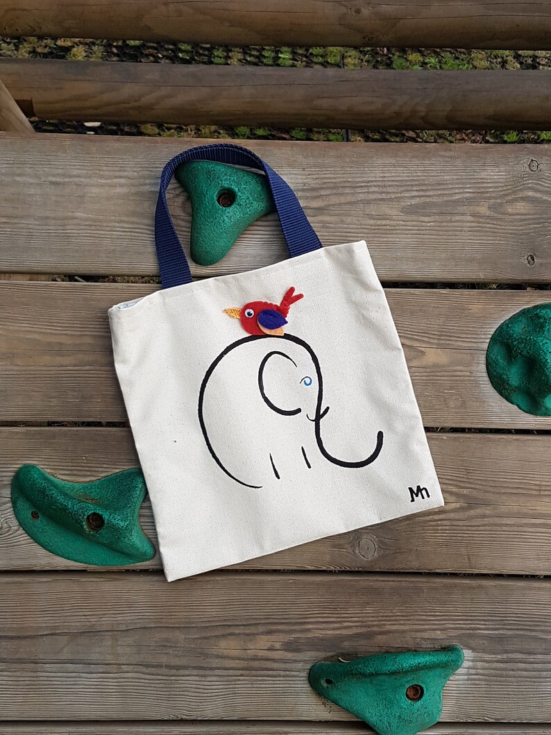 Elephant Bag, Gift for Young Animal Lovers , Mini Tote Bag, Toddler Purse Etsy
