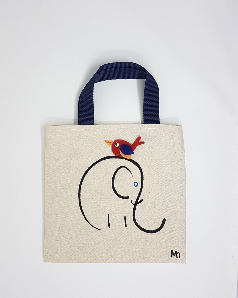 Elephant Bag, Gift for Young Animal Lovers , Mini Tote Bag, Toddler Purse Etsy