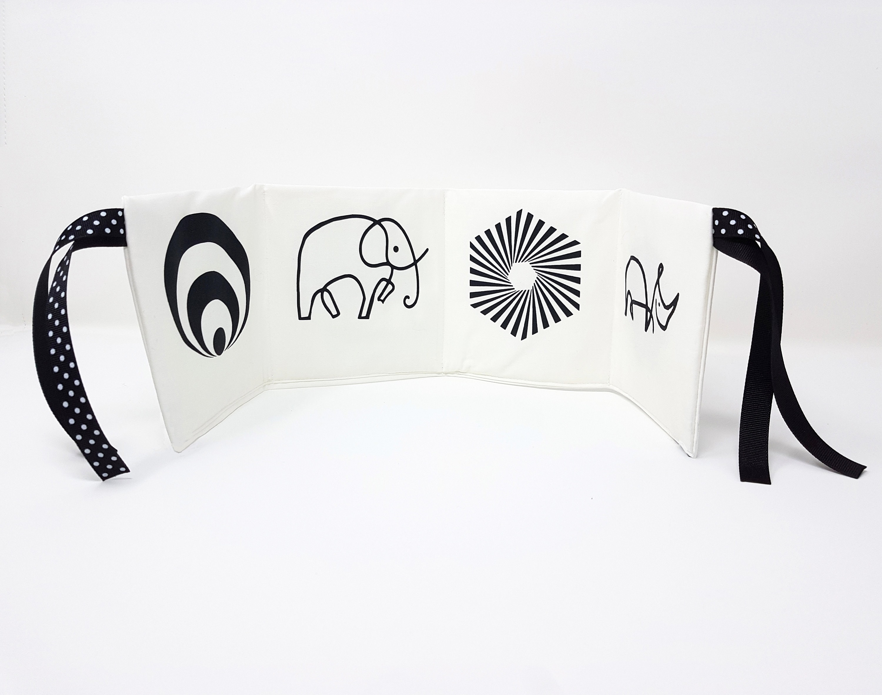 Regalo Neonato Maschio Livre Noir Et Blanc Bébé Montessori