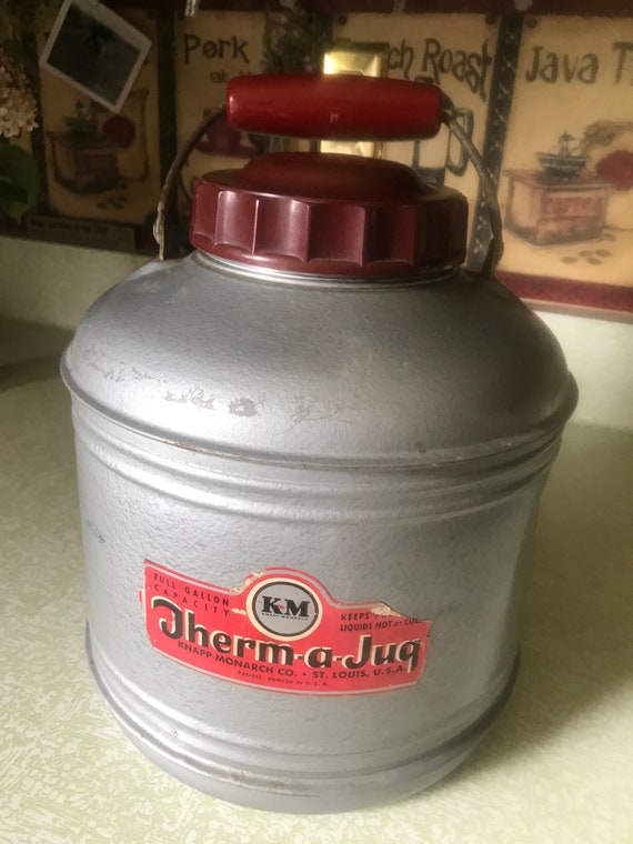 Vintage Therm-a-jug Hot/cold One Gallon Thermos, Knapp monarch Co 