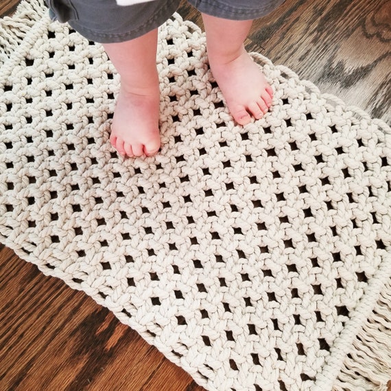 Small Macrame Rugs Boho Home Decor Bohemian Carpet Soft Rug Bohochic Handmade Made To Order