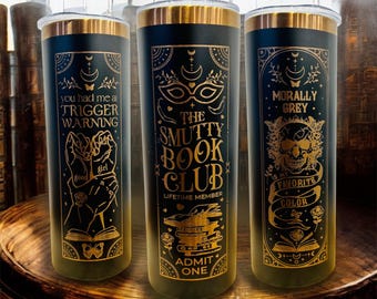 Smutty book club 20 oz tumbler cup, booktok tumbler, book lover merch, fantasy smut book gift, gift for best friend, spicy book gift for her