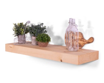 Solid White Pine Floating Shelf