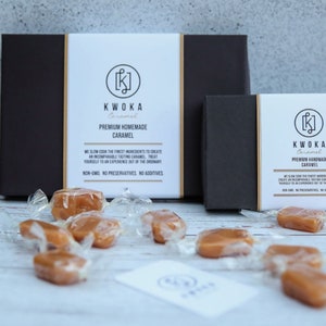 Assorted Flavors, A mix of chocolate, vanilla bean, pistachio sea salt caramels