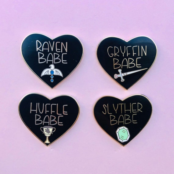 House Babe Enamel Pins - Cute, Pastel, and Unique Magical Potterhead Accessory for Collectors, Cosplayers, and Gift Buyers