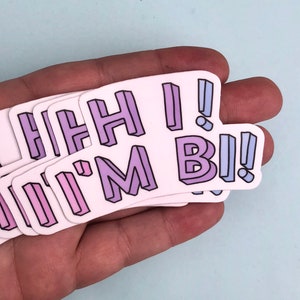 Hi I'm Bi 3 Sticker Pride - Etsy