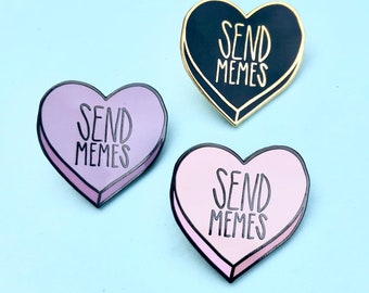 Send Memes - 1" Hard Enamel Lapel Pin