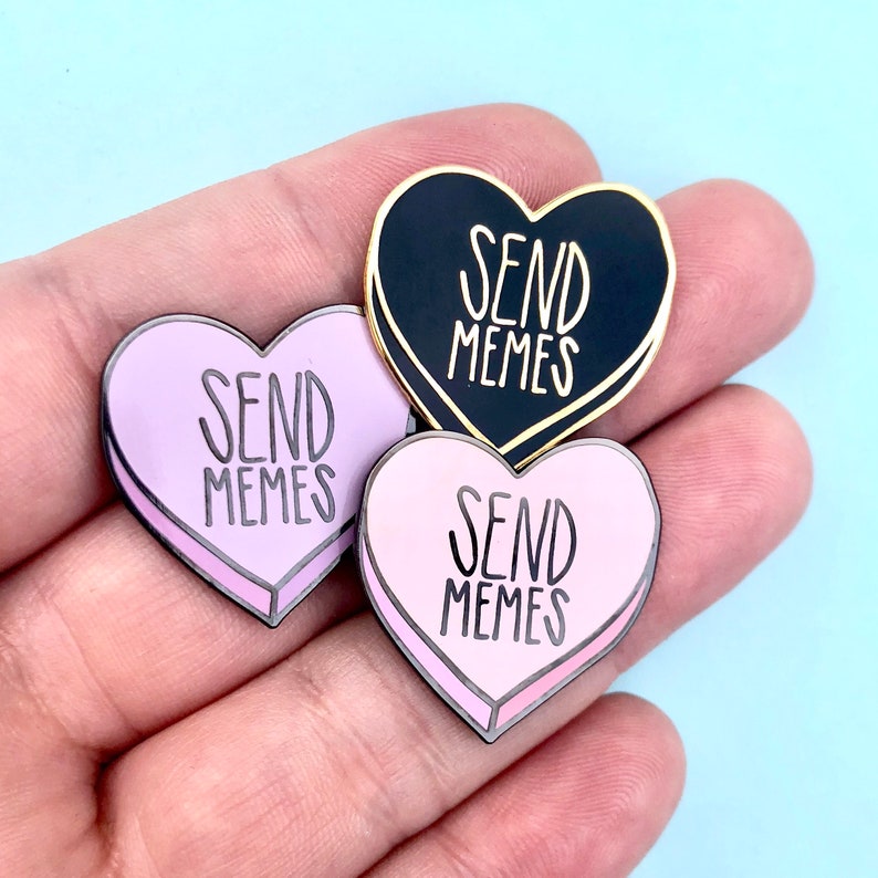 Send Memes 1 Hard Enamel Lapel Pin image 2