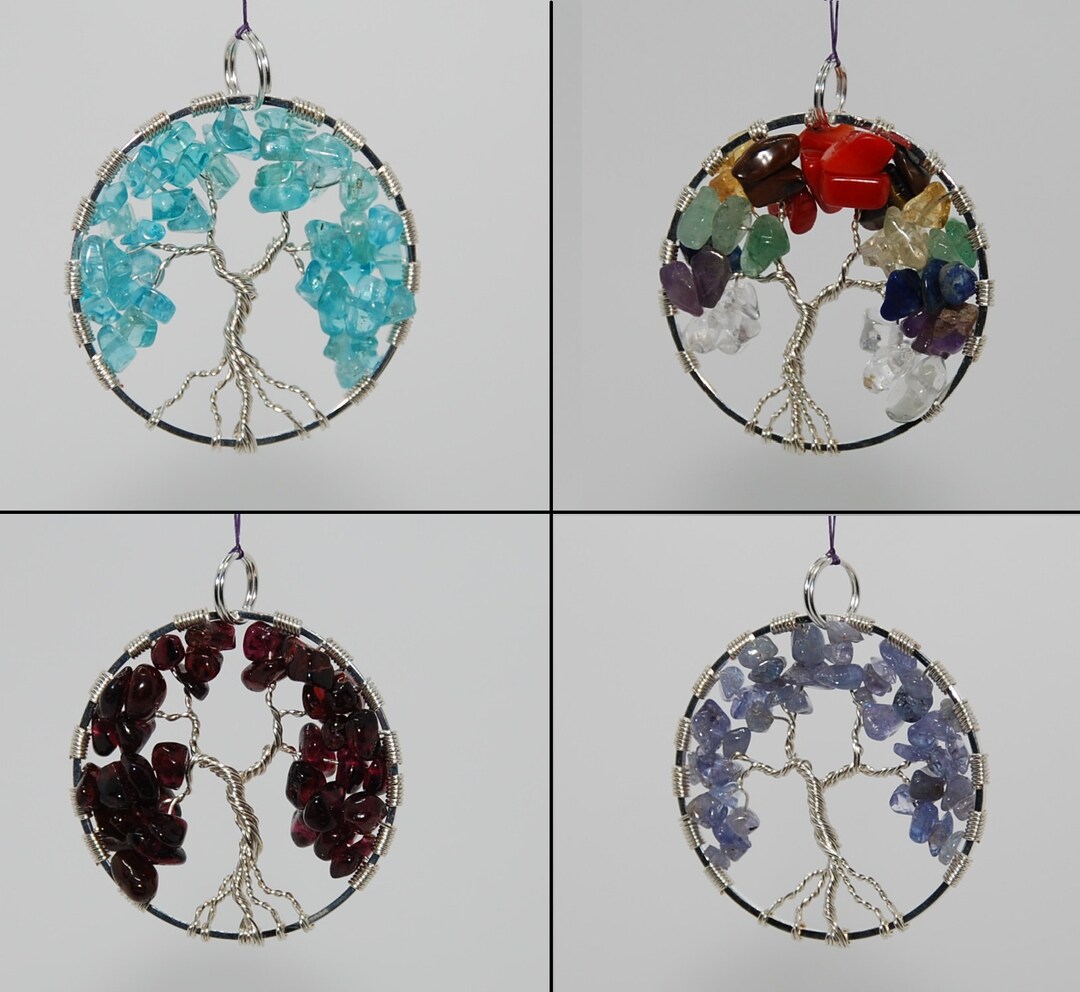 Stone Chip Seed Bead Tree of Life Pendant no Chain Included Etsy