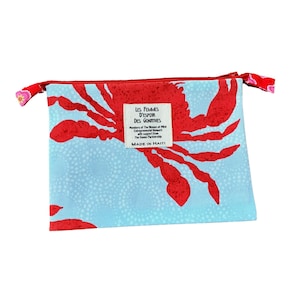 Bolsa con cremallera de cangrejo rojo