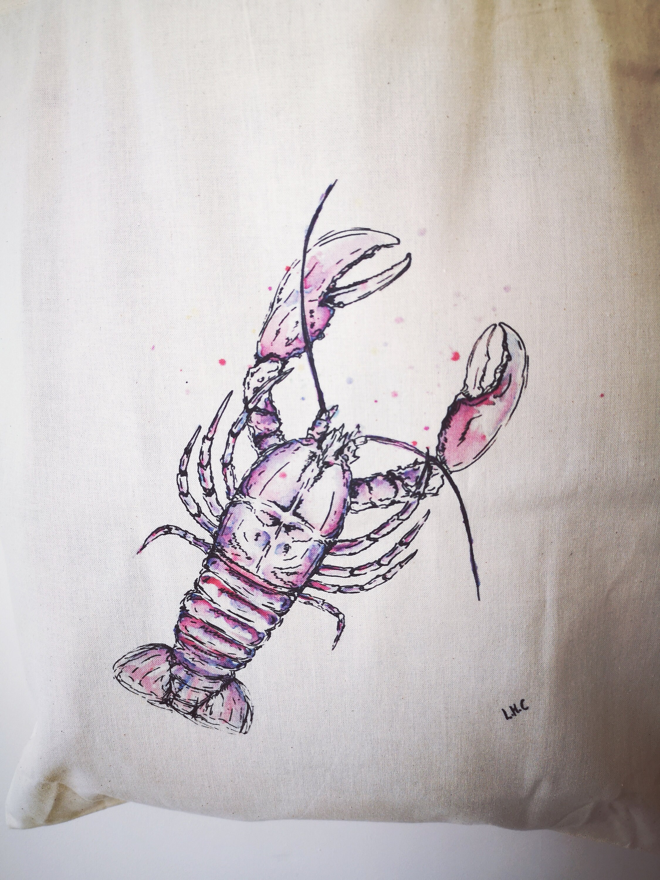 The Lobster Tote Bag Lobster Bag Lobster Gift Seaside Etsy UK