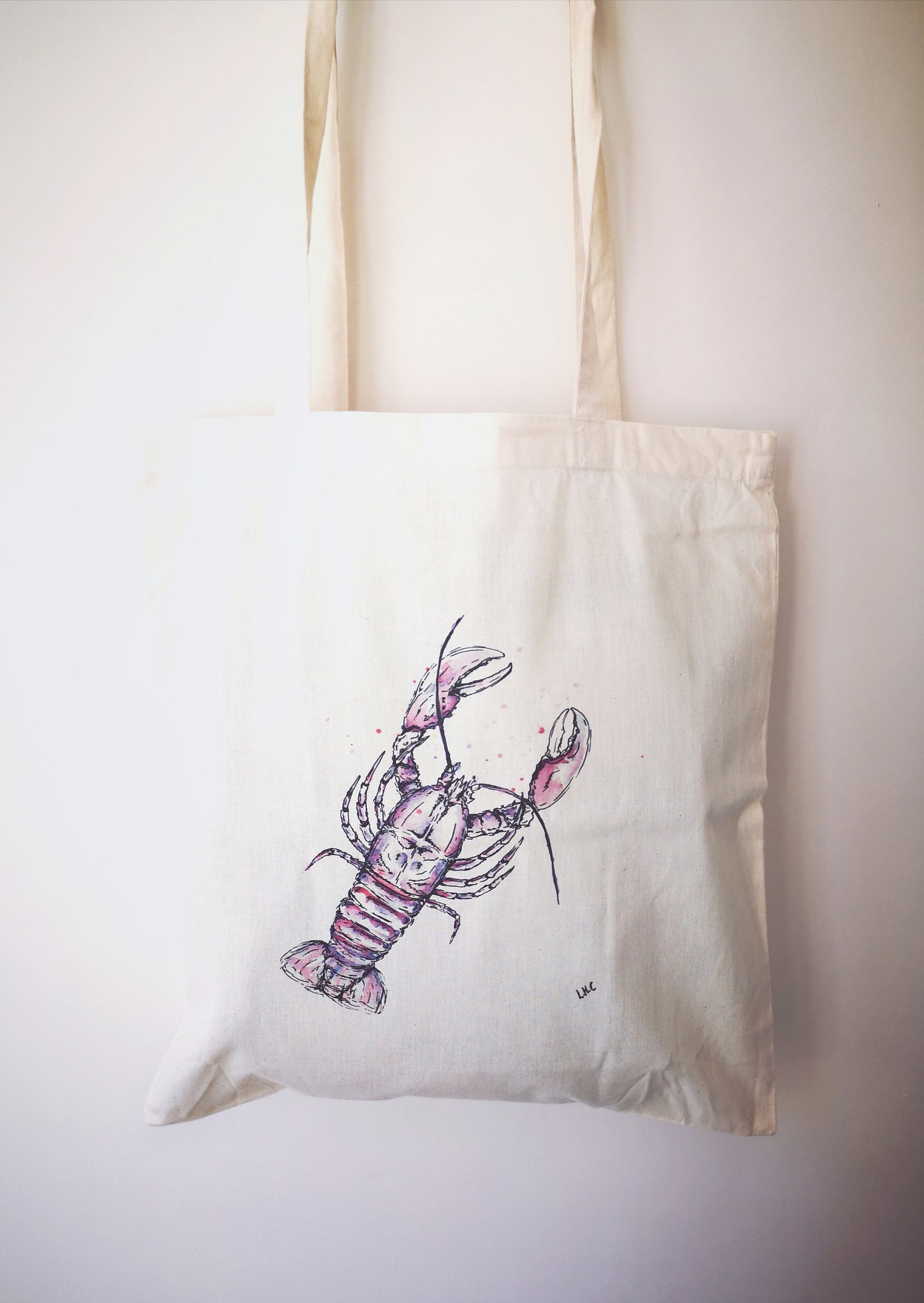 The Lobster Tote Bag Lobster Bag Lobster Gift Seaside Etsy UK