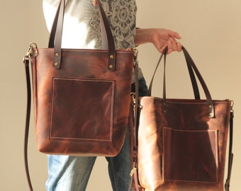 Sacs fourre-tout en cuir femmes, fourre-tout personnalisé avec option fermeture éclair, sac fourre-tout Monogram sac à main sac à main sac de transport, cadeaux pour femmes