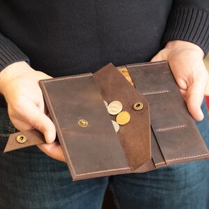 Cartera de cuero para mujer, Cartera de cuero para mujer, Monedero de cuero con cremallera, Cartera de cuero para mujer, Cartera de cuero personalizada