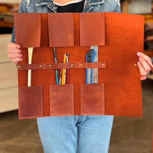 leather artist roll