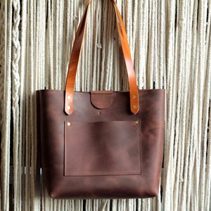Top view of the open tote bag, demonstrating its wide opening and easy access